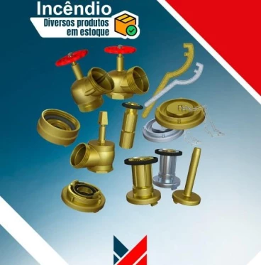 Imagem registros e mangueiras para combate a incendio